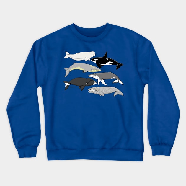 Whales of Alaska Crewneck Sweatshirt by HonuHoney